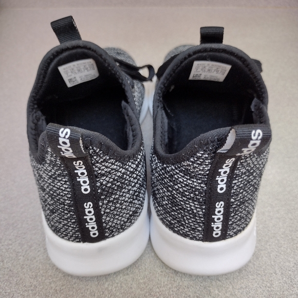 SOLD🌹adidas CLOUDFOAM PURE SHOES Sz 7 Med Blk/Blk/White Pull-on NEVER WORN - Picture 3 of 8